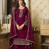 DS LT 8301 Purple color Georgette Embroidery Sequence Work Sharara Suit Wedding, Festive, Events Etc. Expected Delivery 4-6 Working Days @2149/- | Jump Suits, Salwar suit, Casual Suits, Creative suits, Designer Suits, Palazzo Suits, Party Wear Suits, Patiala Suits, Straight Suits