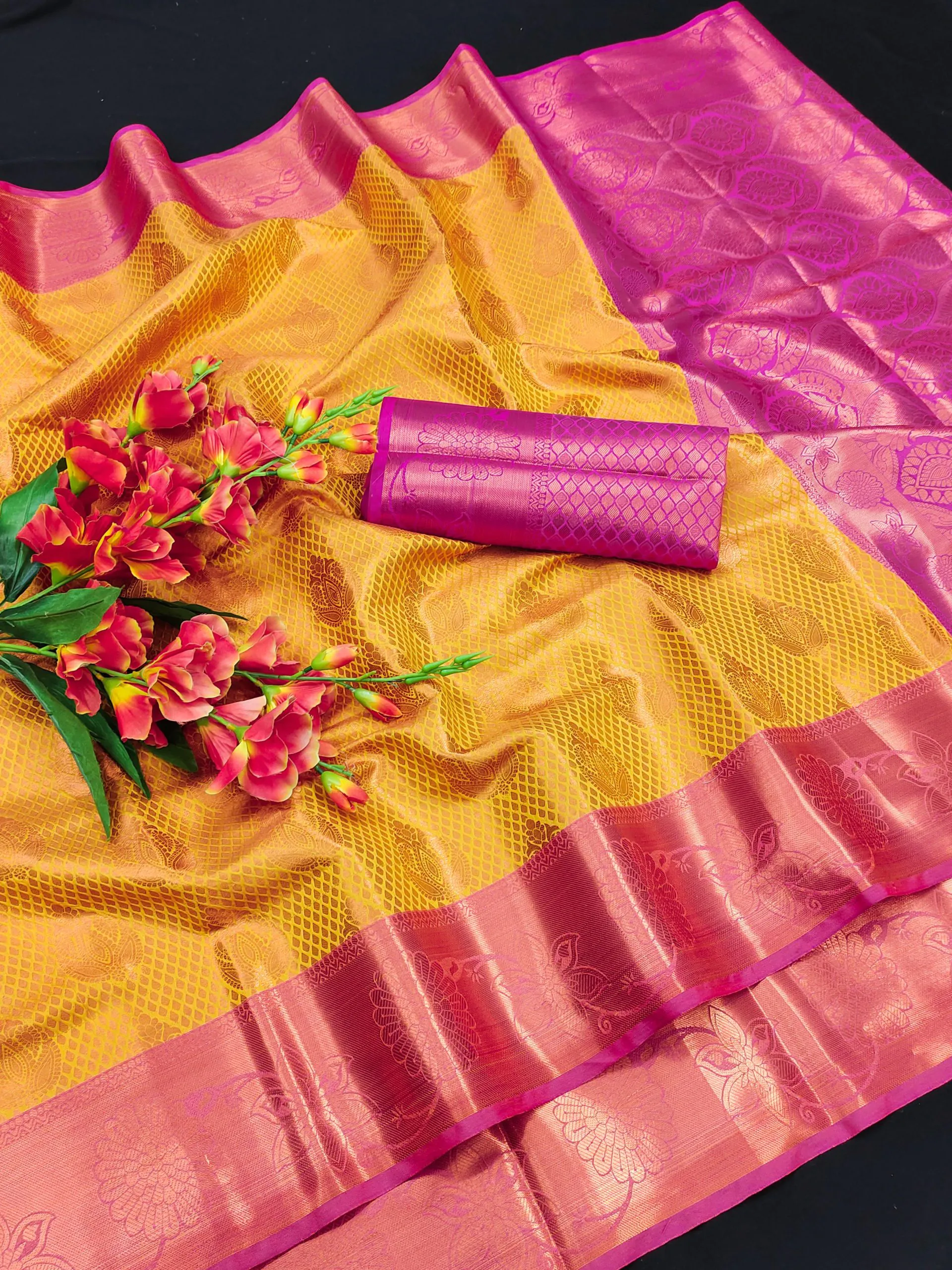 MB™3269 Yellow Color Lichi Silk Gold, Silver Zari Weaving Saree Casual, Wedding, Events, Party Wear, Festival, Etc. Expected Delivery 4-6 Working Days @1599 | Designer Sarees, Sarees, Bollywood Sarees, Creative Sarees, Embroidered Sarees, Ethnic Saree, Modern Digital sarees, Party Wear Sarees