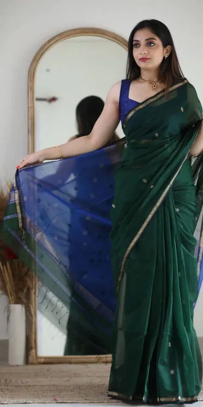 KP 5034 Dark Green Color Soft Lilan Slab Jacquard  Work Saree Casual, Party Wear, Wedding, Events Etc. Expected Delivery 4-6 Working Days @1449/- | Designer Sarees, Sarees, Bollywood Sarees, Creative Sarees, Embroidered Sarees, Ethnic Saree, Modern Digital sarees, Party Wear Sarees