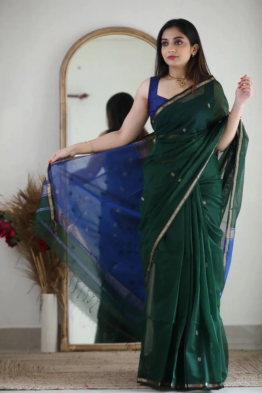 KP 5034 Dark Green Color Soft Lilan Slab Jacquard  Work Saree Casual, Party Wear, Wedding, Events Etc. Expected Delivery 4-6 Working Days @1449/- | Designer Sarees, Sarees, Bollywood Sarees, Creative Sarees, Embroidered Sarees, Ethnic Saree, Modern Digital sarees, Party Wear Sarees