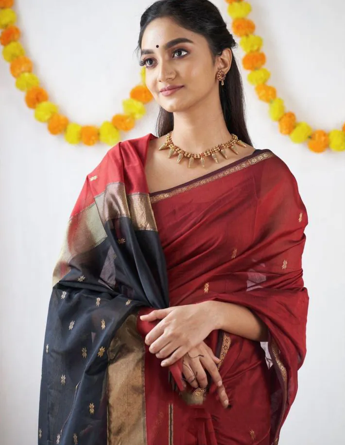 KP 5034 Red Color Soft Lilan Slab Jacquard Work Saree Casual, Party Wear, Wedding, Events Etc. Expected Delivery 4-6 Working Days @1449/- | Designer Sarees, Sarees, Bollywood Sarees, Creative Sarees, Embroidered Sarees, Ethnic Saree, Modern Digital sarees, Party Wear Sarees