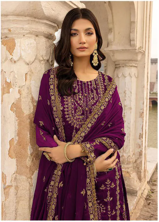 DS 1012 Purple Color Georgette Embroidered Sequence Salwar Suit Casual, Wedding, Festive, Events Etc. Expected Delivery 4-6 Working Days @1799/- | Jump Suits, Salwar suit, Casual Suits, Creative suits, Designer Suits, Palazzo Suits, Party Wear Suits, Patiala Suits, Straight Suits