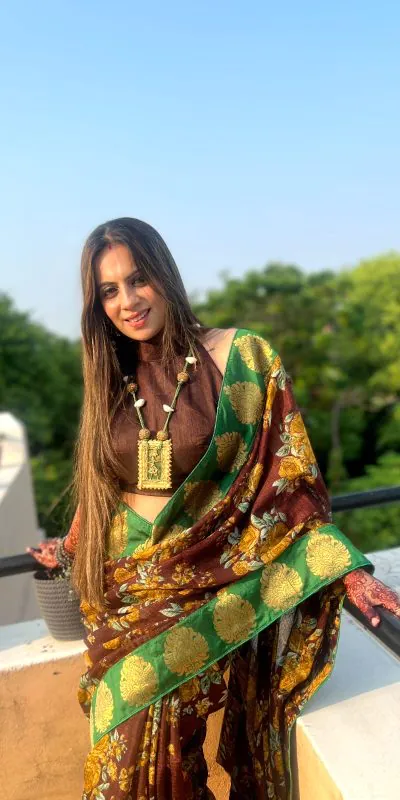 JR 471 Coffee Color Printed Manipuri Silk Saree Casual, Party Wear, Wedding, Events Etc. Expected Delivery 4-6 Working Days 1249/- | Sarees, Bollywood Sarees, Creative Sarees, Designer Sarees, Embroidered Sarees, Ethnic Saree, Modern Digital sarees, Party Wear Sarees