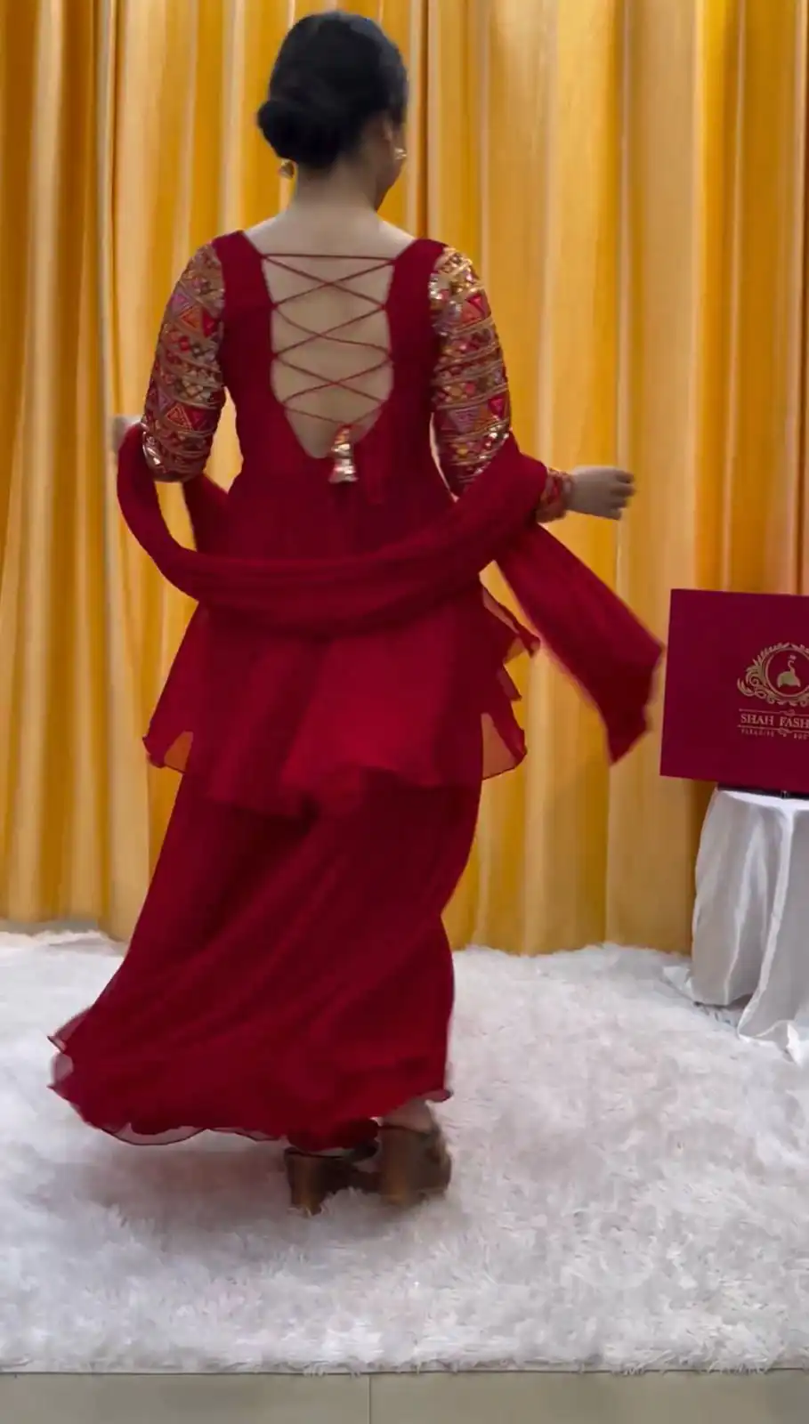 RTC 5666 Red Color Faux Georgette thread Sequence Work Sharara Suit Casual, Wedding, Party, Festive, Events Etc. Expected Delivery 4-6 Working Days @1999/- | Jump Suits, Salwar suit, Casual Suits, Creative suits, Designer Suits, Palazzo Suits, Party Wear Suits, Patiala Suits, Straight Suits