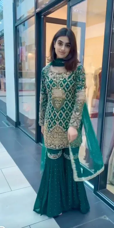AD 093 Green Color Georgette Embroidery Work Sharara Suit Casual, Wedding, Party, Festive, Events Etc. Expected Delivery 4-6 Working Days @2099/- | Jump Suits, Salwar suit, Casual Suits, Creative suits, Designer Suits, Palazzo Suits, Party Wear Suits, Patiala Suits, Straight Suits