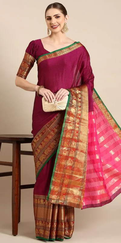 YNF 7409 Red Color Narayan Pet Zari Weaving Work Saree Casual, Party Wear, Wedding, Events Etc. Expected Delivery 4-6 Working Days @1399/- | Designer Sarees, Sarees, Bollywood Sarees, Creative Sarees, Embroidered Sarees, Ethnic Saree, Modern Digital sarees, Party Wear Sarees