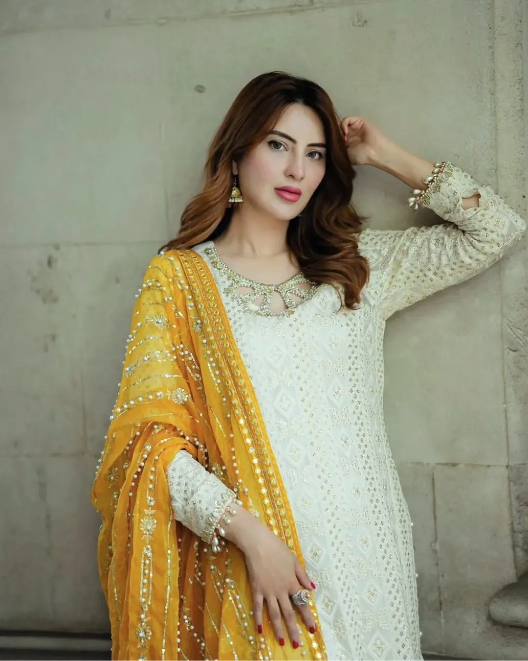 AD 146 White Color Faux Georgette Embroidery Sequence Work Kurti Casual, Party, Festive, Events Etc. Expected Delivery 4-6 Working Days @2299/- | Kurti, Bollywood Kurti, Creative Kurtis, Designer Kurti, Party Wear Kurti, Selfie Kurti