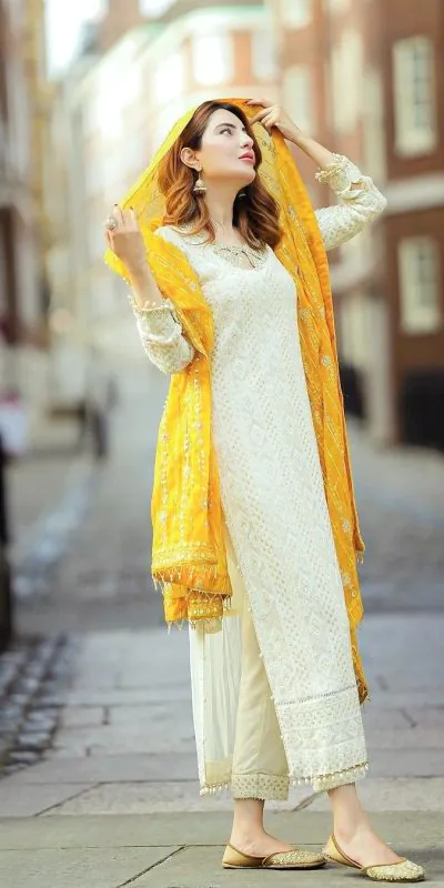 AD 146 White Color Faux Georgette Embroidery Sequence Work Kurti Casual, Party, Festive, Events Etc. Expected Delivery 4-6 Working Days @2299/- | Kurti, Bollywood Kurti, Creative Kurtis, Designer Kurti, Party Wear Kurti, Selfie Kurti