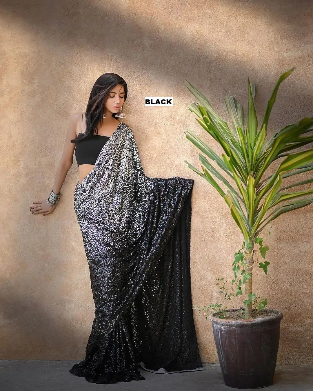 DF 3367 Black  Color Heavy 60 Gram Georgette Sequins Work Saree Casual, Party Wear, Wedding, Events Etc Delivery Expected.4-6 Working Days 1750/- | Designer Sarees, Embroidered Sarees, Sarees, Bollywood Sarees, Creative Sarees, Ethnic Saree, Modern Digital sarees, Party Wear Sarees