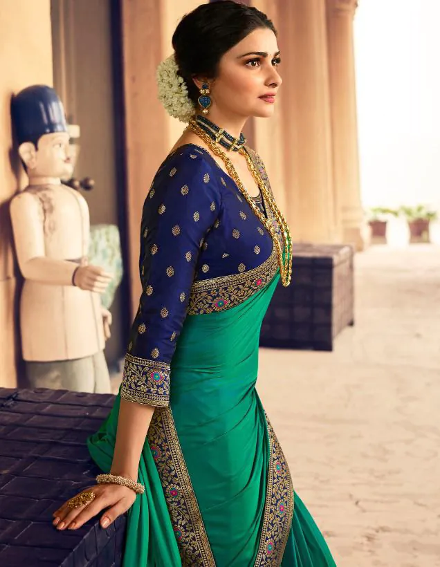 JR  TANVI Rama Green Saree : Premium Sana Silk With Beautiful Jacquard Lace Blouse : Heavy Jacquard Fabrics  Daily, Casual, Festive @1549/- | Designer Sarees, Sarees, Bollywood Sarees, Creative Sarees, Embroidered Sarees, Ethnic Saree, Modern Digital sarees, Party Wear Sarees