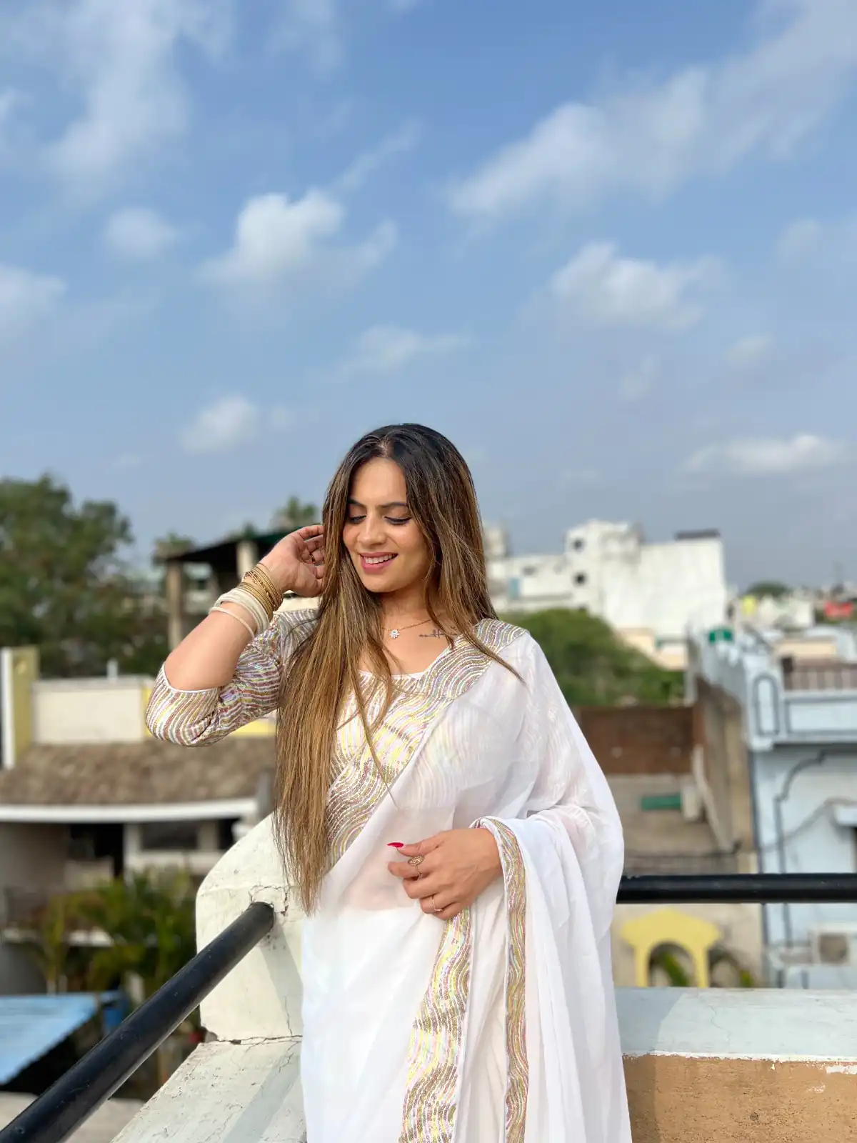 Jr 579 White Color Georgette Heavy Sequence Work Saree Casual, Party Wear, Wedding, Events Etc. Expected Delivery 4-6 Working Days 1549/- | Sarees, Bollywood Sarees, Creative Sarees, Designer Sarees, Embroidered Sarees, Ethnic Saree, Modern Digital sarees, Party Wear Sarees