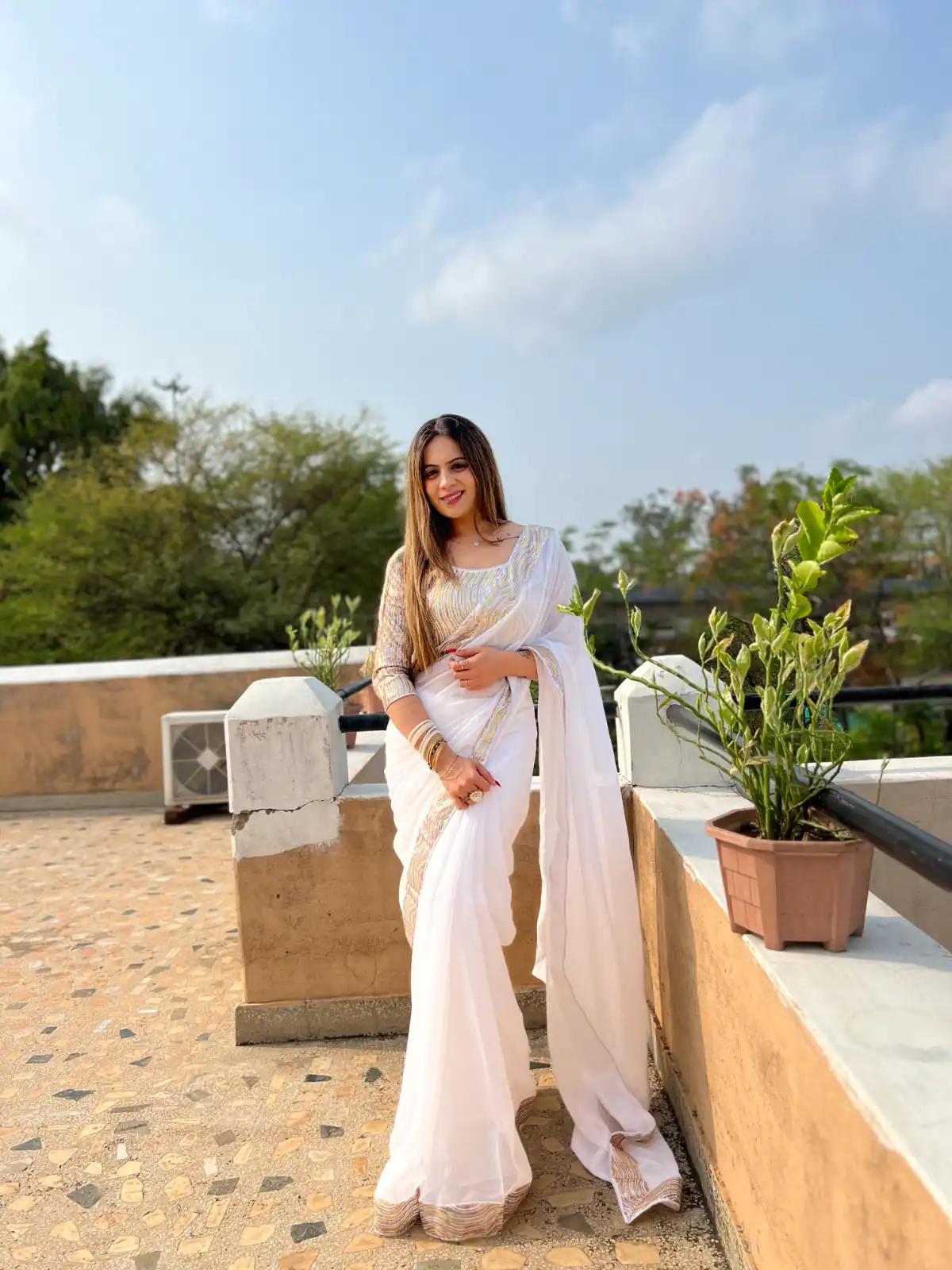 Jr 579 White Color Georgette Heavy Sequence Work Saree Casual, Party Wear, Wedding, Events Etc. Expected Delivery 4-6 Working Days 1549/- | Sarees, Bollywood Sarees, Creative Sarees, Designer Sarees, Embroidered Sarees, Ethnic Saree, Modern Digital sarees, Party Wear Sarees