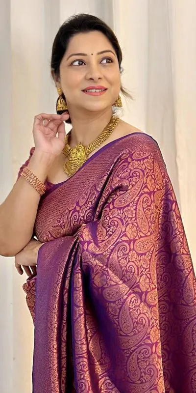 GKT Mango Wine Color Rich Pallu & Jacquard Work Kubera pattu saree Casual, Party Wear, Wedding, Events Etc. Expected Delivery 4-6 Working Days 1699/- | Sarees, Bollywood Sarees, Creative Sarees, Designer Sarees, Embroidered Sarees, Ethnic Saree, Modern Digital sarees, Party Wear Sarees