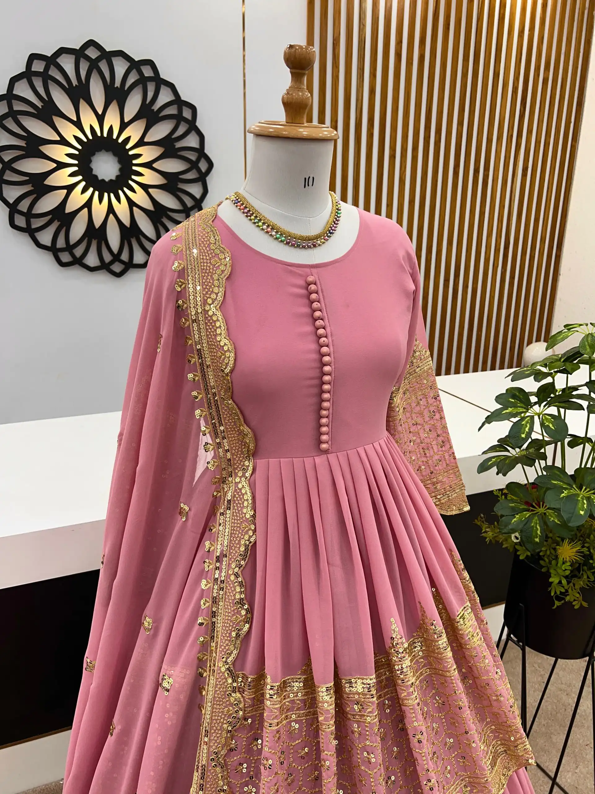 ZF 362 Pink Color Faux Georgette With Heavy Embroidery Sequence Work Lehenga Choli Wedding, Party, Events Etc. Expected Delivery 4-6 Working Days 2099/- | Lehenga, Bollywood Lehenga, Creative Lehenga, Designer Lehenga, Embroidered Lehenga, Party Wear Lehenga