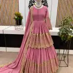 ZF 362 Pink Color Faux Georgette With Heavy Embroidery Sequence Work Lehenga Choli Wedding, Party, Events Etc. Expected Delivery 4-6 Working Days 2099/- | Lehenga, Bollywood Lehenga, Creative Lehenga, Designer Lehenga, Embroidered Lehenga, Party Wear Lehenga