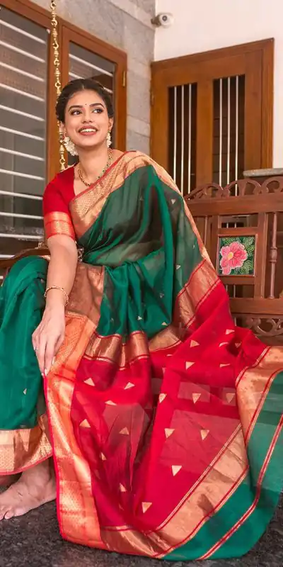 DDF Triveni Green  Color Banarasi Soft Silk Ordinary Design Saree Casual, Party Wear, Wedding, Events, Etc. Expected Delivery 4-6 Working Days 1499/- | Designer Sarees, Sarees, Bollywood Sarees, Creative Sarees, Embroidered Sarees, Ethnic Saree, Modern Digital sarees, Party Wear Sarees