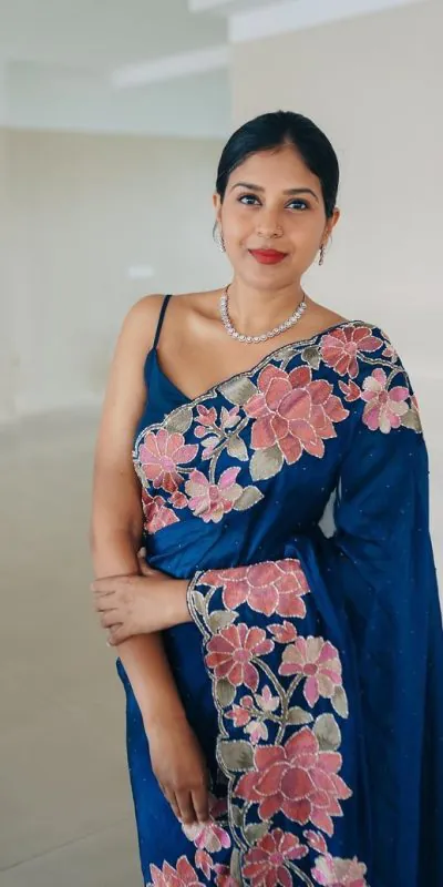 VVT 508 Royal Blue Color Heavy Rangoli with Multi embroidery Saree Casual, Party Wear, Wedding, Events Etc. Expected Delivery 4-6 Working Days 1999/- | Designer Sarees, Sarees, Bollywood Sarees, Creative Sarees, Embroidered Sarees, Ethnic Saree, Modern Digital sarees, Party Wear Sarees