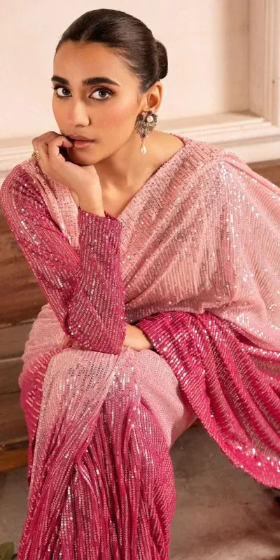 DF 3399 Baby Pink Color Sequins Embrodery Work saree Casual, Party Wear, Wedding, Events Etc. Expected Delivery 4-6 Working Days 1999/- | Sarees, Bollywood Sarees, Creative Sarees, Designer Sarees, Embroidered Sarees, Ethnic Saree, Modern Digital sarees, Party Wear Sarees