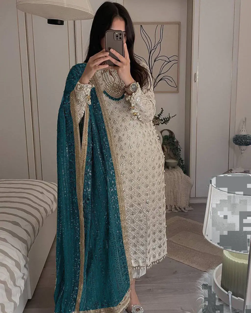 LG 1816 White Color Sequence Work Salwar Suit With Peacock Blue Dupatta Casual, Wedding, Festive, Events Etc. Expected Delivery 4-6 Working Days @2349/- | Salwar suit, Casual Suits, Creative suits, Designer Suits, Party Wear Suits, Patiala Suits, Straight Suits