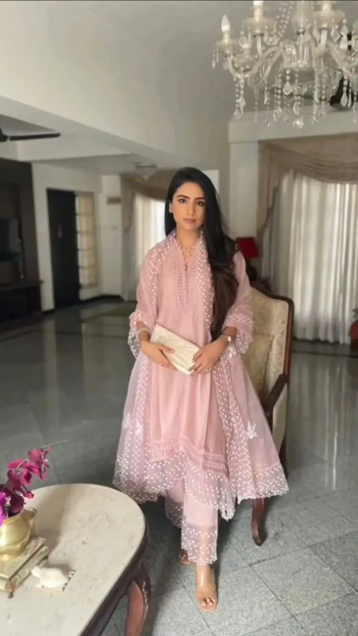 NSR 600 Baby Pink Color Jam Cotton Embroidery Work Sharara Suit Casual, Wedding, Party, Festive, Events Etc. Delivery 4-6 Working Days @1799/ | Jump Suits, Salwar suit, Casual Suits, Creative suits, Designer Suits, Palazzo Suits, Party Wear Suits, Patiala Suits, Straight Suits