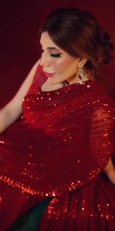 JR 601 Red Color Georgette Embroidery Sequence Work Casual, Party Wear, Wedding, Events Etc. Expected Delivery 4-6 Working Days @1699/- | Designer Sarees, Sarees, Bollywood Sarees, Creative Sarees, Embroidered Sarees, Ethnic Saree, Modern Digital sarees, Party Wear Sarees