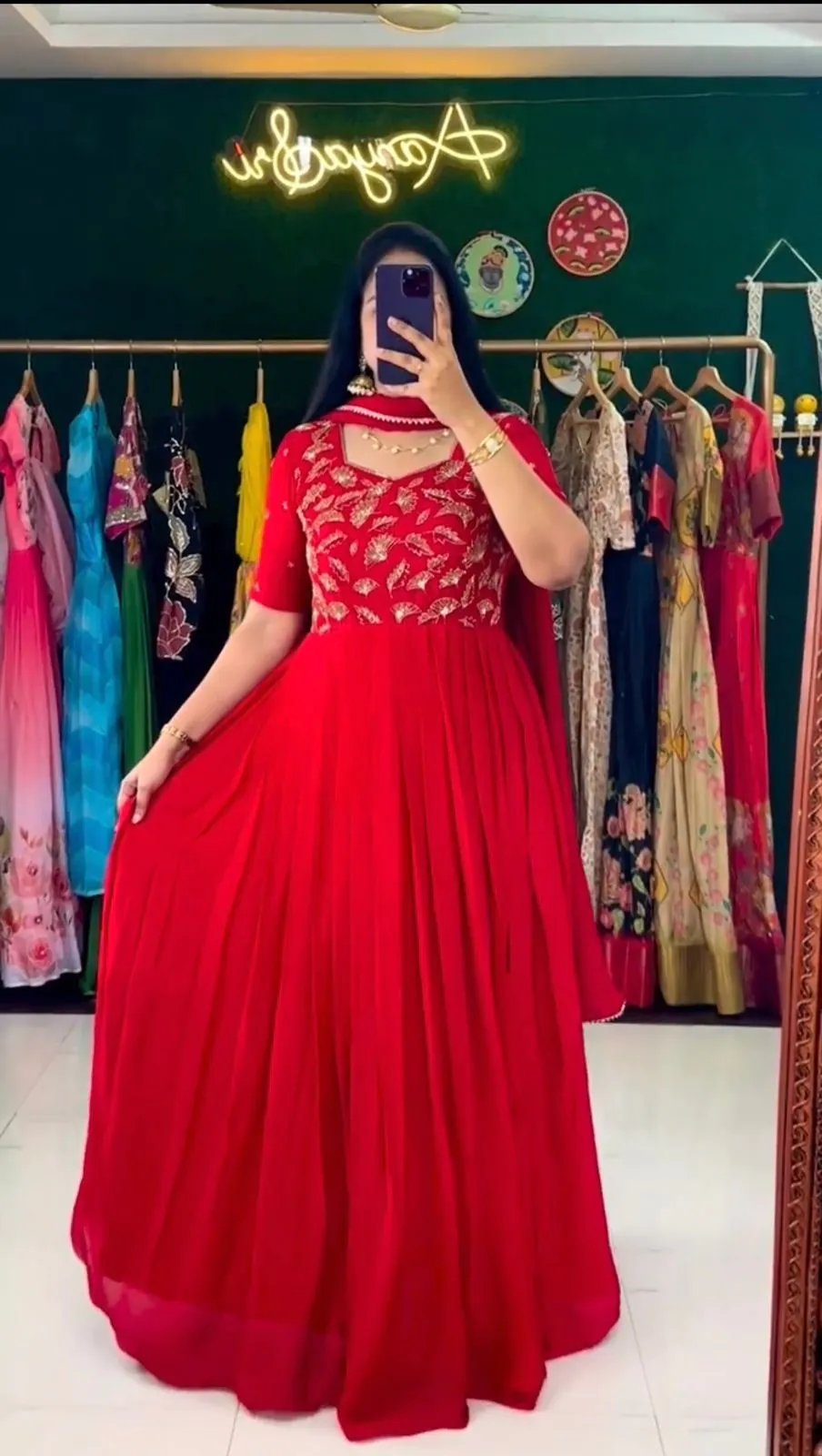 RTC 5669 Red Color Georgette Embroidery Sequence Work Gown Casual, Wedding, Party, Festive, Events Etc. Expected Delivery 4-6 Working Days @1999/- | Gowns, Bollywood Gowns, Creative Gowns, Designer Gowns, Embroidered Gowns, Party Wear Gowns