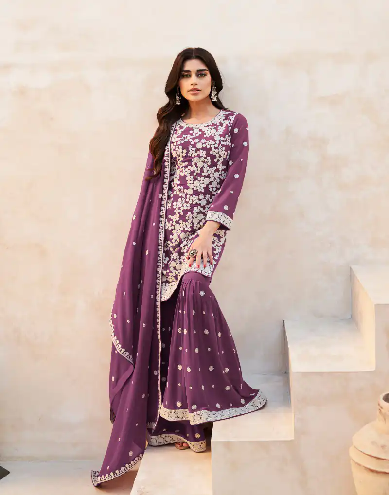 Fc Zohara 9760 Red Top : Georgette Work : Heavy Embroidery Designer Work Bottom : Santoon Wedding, Party, Festive @3249/- | Jump Suits, Salwar suit, Casual Suits, Creative suits, Designer Suits, Palazzo Suits, Party Wear Suits, Patiala Suits, Straight Suits