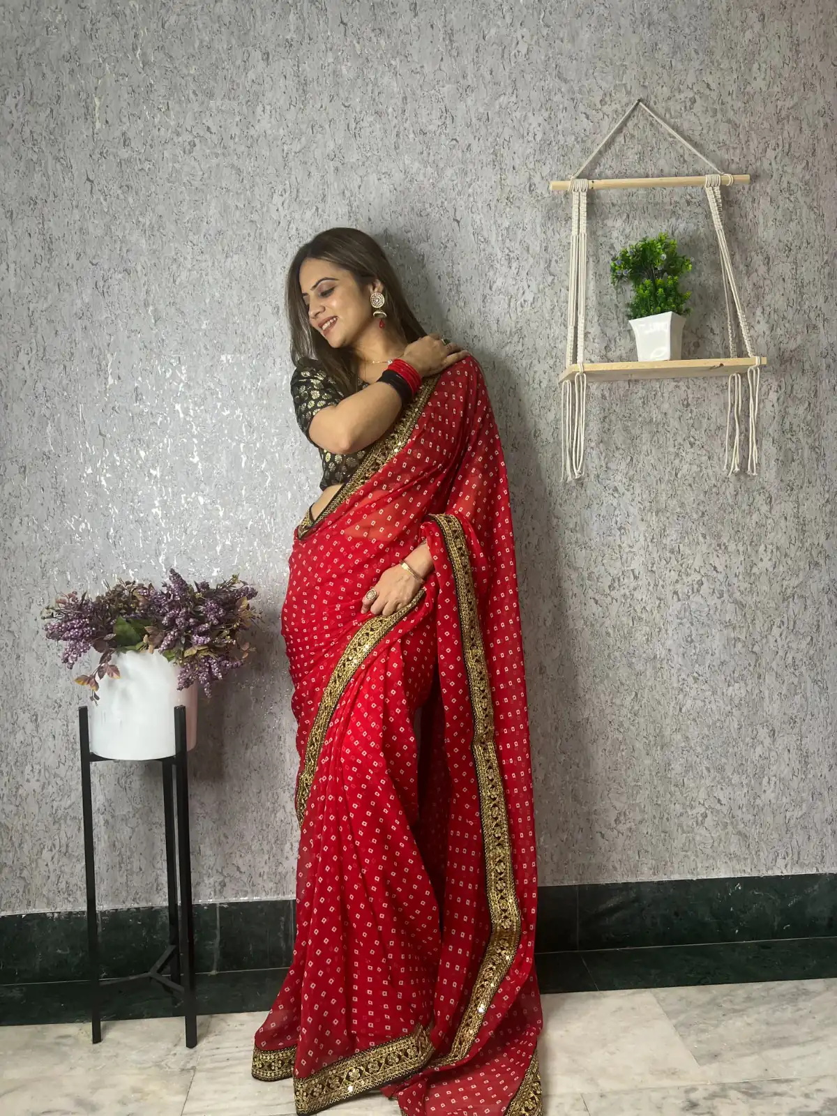 JR 543 Red Color Printed Georgette With Sequence Embroidery Lace Saree Casual, Party Wear, Wedding, Events Etc. Expected Delivery 4-6 Working Days 1449/- | Sarees, Bollywood Sarees, Creative Sarees, Designer Sarees, Embroidered Sarees, Ethnic Saree, Modern Digital sarees, Party Wear Sarees