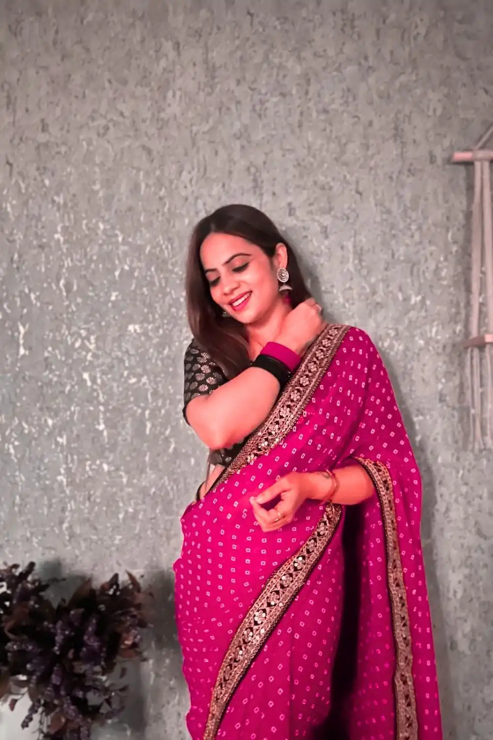 JR 543 Wine Color Printed Georgette With Sequence Embroidery Lace Saree Casual, Party Wear, Wedding, Events Etc. Expected Delivery 4-6 Working Days 1449/- | Sarees, Bollywood Sarees, Creative Sarees, Designer Sarees, Embroidered Sarees, Ethnic Saree, Modern Digital sarees, Party Wear Sarees