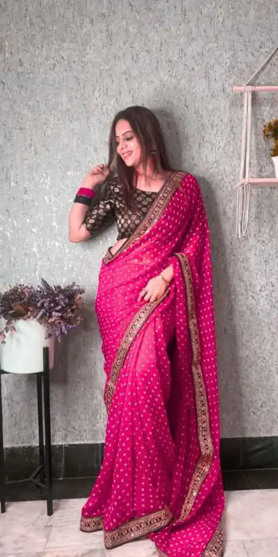 JR 543 Wine Color Printed Georgette With Sequence Embroidery Lace Saree Casual, Party Wear, Wedding, Events Etc. Expected Delivery 4-6 Working Days 1449/- | Sarees, Bollywood Sarees, Creative Sarees, Designer Sarees, Embroidered Sarees, Ethnic Saree, Modern Digital sarees, Party Wear Sarees