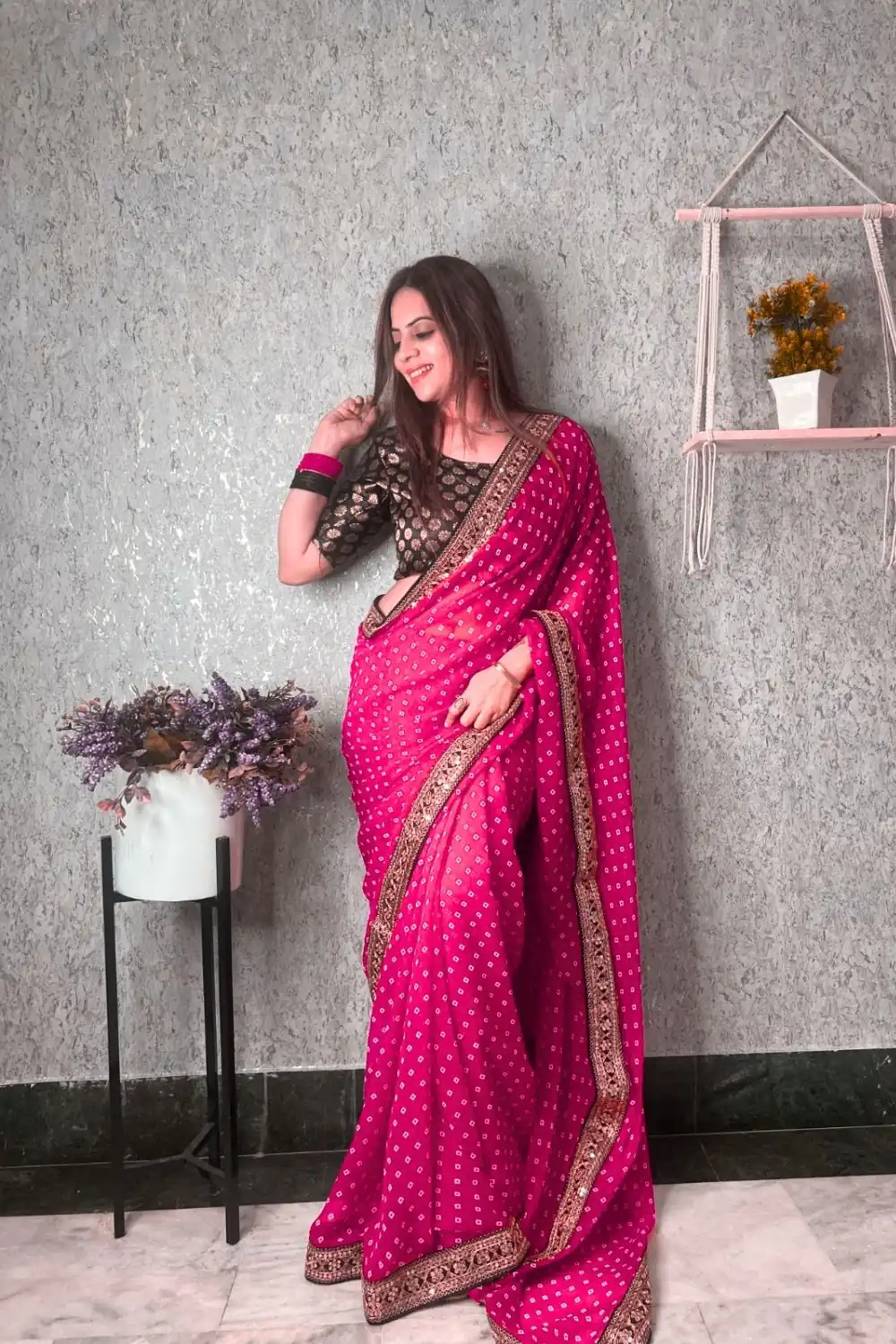 JR 543 Wine Color Printed Georgette With Sequence Embroidery Lace Saree Casual, Party Wear, Wedding, Events Etc. Expected Delivery 4-6 Working Days 1449/- | Sarees, Bollywood Sarees, Creative Sarees, Designer Sarees, Embroidered Sarees, Ethnic Saree, Modern Digital sarees, Party Wear Sarees