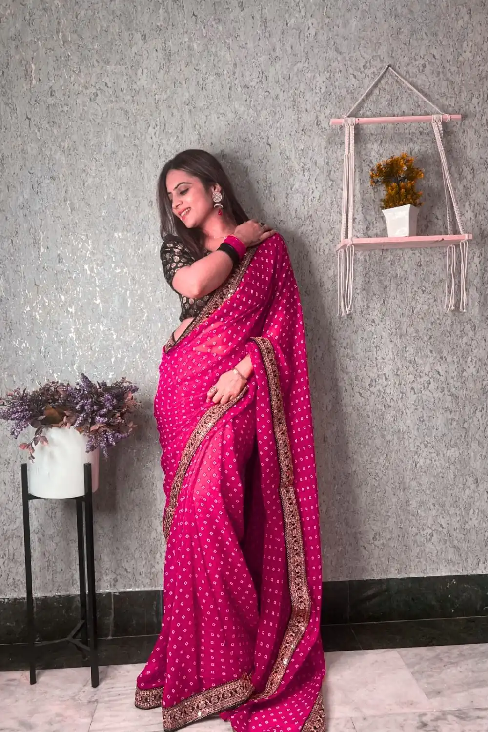 JR 543 Wine Color Printed Georgette With Sequence Embroidery Lace Saree Casual, Party Wear, Wedding, Events Etc. Expected Delivery 4-6 Working Days 1449/- | Sarees, Bollywood Sarees, Creative Sarees, Designer Sarees, Embroidered Sarees, Ethnic Saree, Modern Digital sarees, Party Wear Sarees