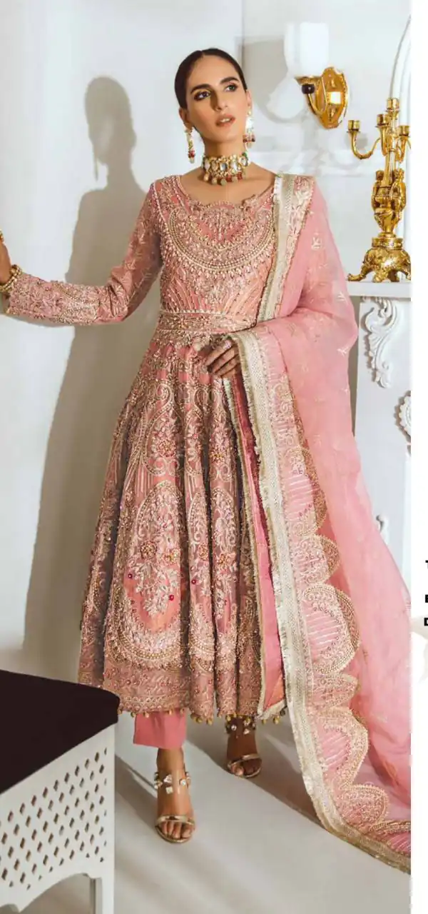 FC:-001022 Pink color heavy net with Embroidery And Sequence Work Classic Anarkali Suit Wedding,Party,Festive@1999/- Only | Anarkali Suits, Bollywood Anarkali, Creative-Anarkali, Designer Anarkali, Embroidered Anarkali, Party Wear Anarkali