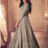 FC:-122 Grey color heavy Georgette with Embroidery And Santoon Work Classic Designer Suit Wedding,Party,Festive@2399/- Only | Anarkali Suits, Bollywood Anarkali, Creative-Anarkali, Designer Anarkali, Embroidered Anarkali, Party Wear Anarkali