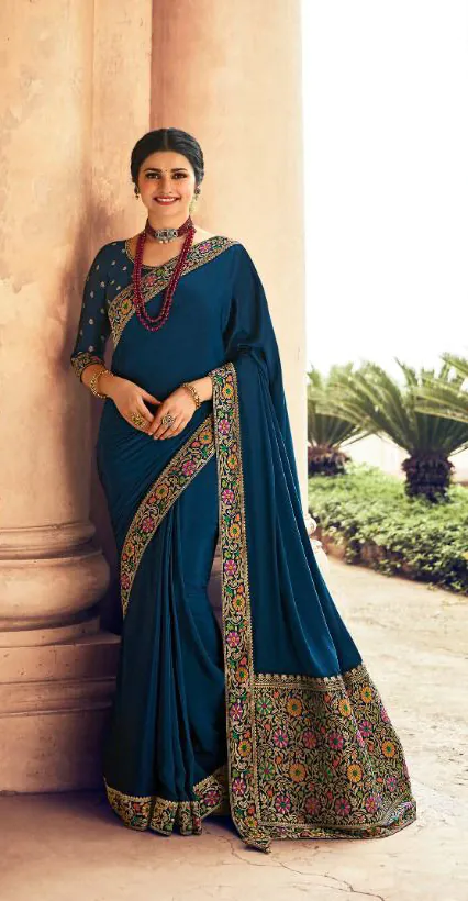JR  TANVI Navy Blue Saree : Premium Sana Silk With Beautiful Jacquard Lace Blouse : Heavy Jacquard Fabrics  Daily, Casual, Festive @1549/- | Designer Sarees, Sarees, Bollywood Sarees, Creative Sarees, Embroidered Sarees, Ethnic Saree, Modern Digital sarees, Party Wear Sarees