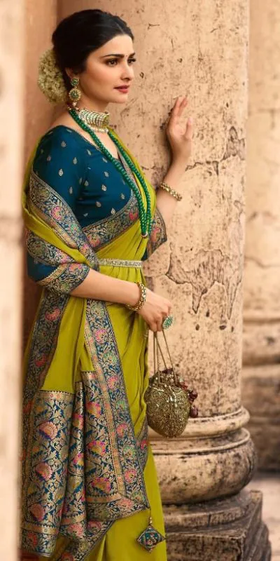 JR TANVI Pista Green Color Sana Silk With Jacquard Lace Saree  Casual, Wedding, Festive, Events Etc. Expected Delivery 4-6 Working Days @1549/- | Designer Sarees, Sarees, Bollywood Sarees, Creative Sarees, Embroidered Sarees, Ethnic Saree, Modern Digital sarees, Party Wear Sarees