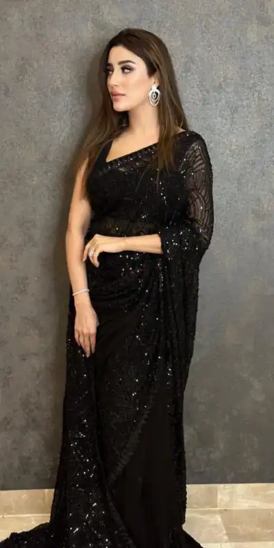 JR 605 Black Color Georgette Embroidery Sequins work Saree Casual, Party Wear, Wedding, Events Etc. Expected Delivery 4-6 Working Days 1649/- | Sarees, Bollywood Sarees, Creative Sarees, Designer Sarees, Embroidered Sarees, Ethnic Saree, Modern Digital sarees, Party Wear Sarees