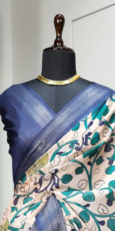 YNF7015 Navy?Blue :Saree Fabric Gadhawal Chex :Saree Work?:Arca Work Blouse Fabric : Linen petti silk Party wear Designer Saree @1349 | Sarees, Bollywood Sarees, Creative Sarees, Designer Sarees, Modern Digital sarees, Party Wear Sarees