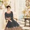 Aglow Black Color Georgette Coding Embroidery Anarkali Suit