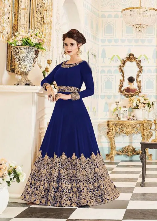  FC Veeda Navy Blue Color Georgette Coding Embroidery Stone  Work Anarkali Suit Wedding, Party, Festive events, etc. Expected Delivery  4-6 Working Days @1999/ | Anarkali Suits, Bollywood Anarkali, Creative-Anarkali, Designer Anarkali, Embroidered Anarkali, Party Wear Anarkali