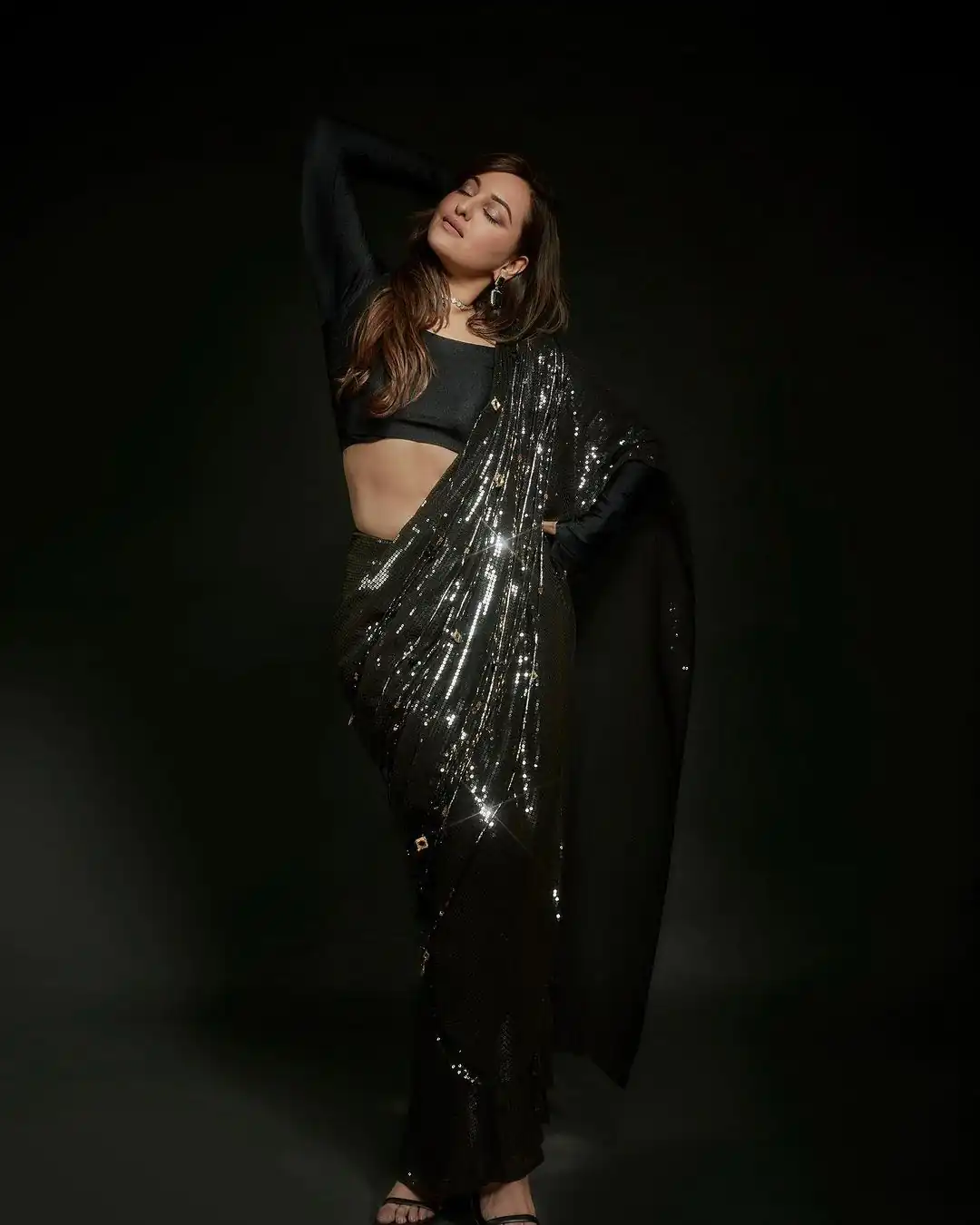 DF 3400 Black Georgette Heavy Sequins Embroidery Saree Casual, Party Wear, Wedding, Events, Festivals Wear Etc. Expected Delivery 4-6 Working Days 1699/- | Designer Sarees, Sarees, Bollywood Sarees, Creative Sarees, Embroidered Sarees, Ethnic Saree, Modern Digital sarees, Party Wear Sarees