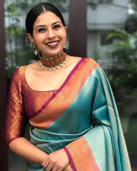 KP 4051 Blue Color Soft Lichi Silk Cloth Rich Pallu All Over Saree Events Casual, Wedding, Festive, Events . Expected Delivery  4-6 Working Days @1399/- | Designer Sarees, Sarees, Bollywood Sarees, Creative Sarees, Embroidered Sarees, Ethnic Saree, Modern Digital sarees, Party Wear Sarees