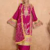 Beautiful Pink Color Chinon Coding Embroidery Salwar Suit