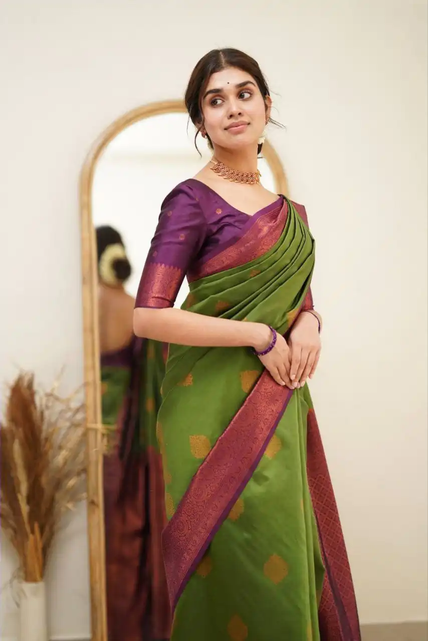 DDF 115 Green Color Soft Lichi Silk Ordinary Design Rich Pallu Saree Casual, Party Wear, Events, Festivals Etc. Expected Delivery 4-6 Working Days 1499/ | Designer Sarees, Sarees, Bollywood Sarees, Creative Sarees, Embroidered Sarees, Ethnic Saree, Modern Digital sarees, Party Wear Sarees