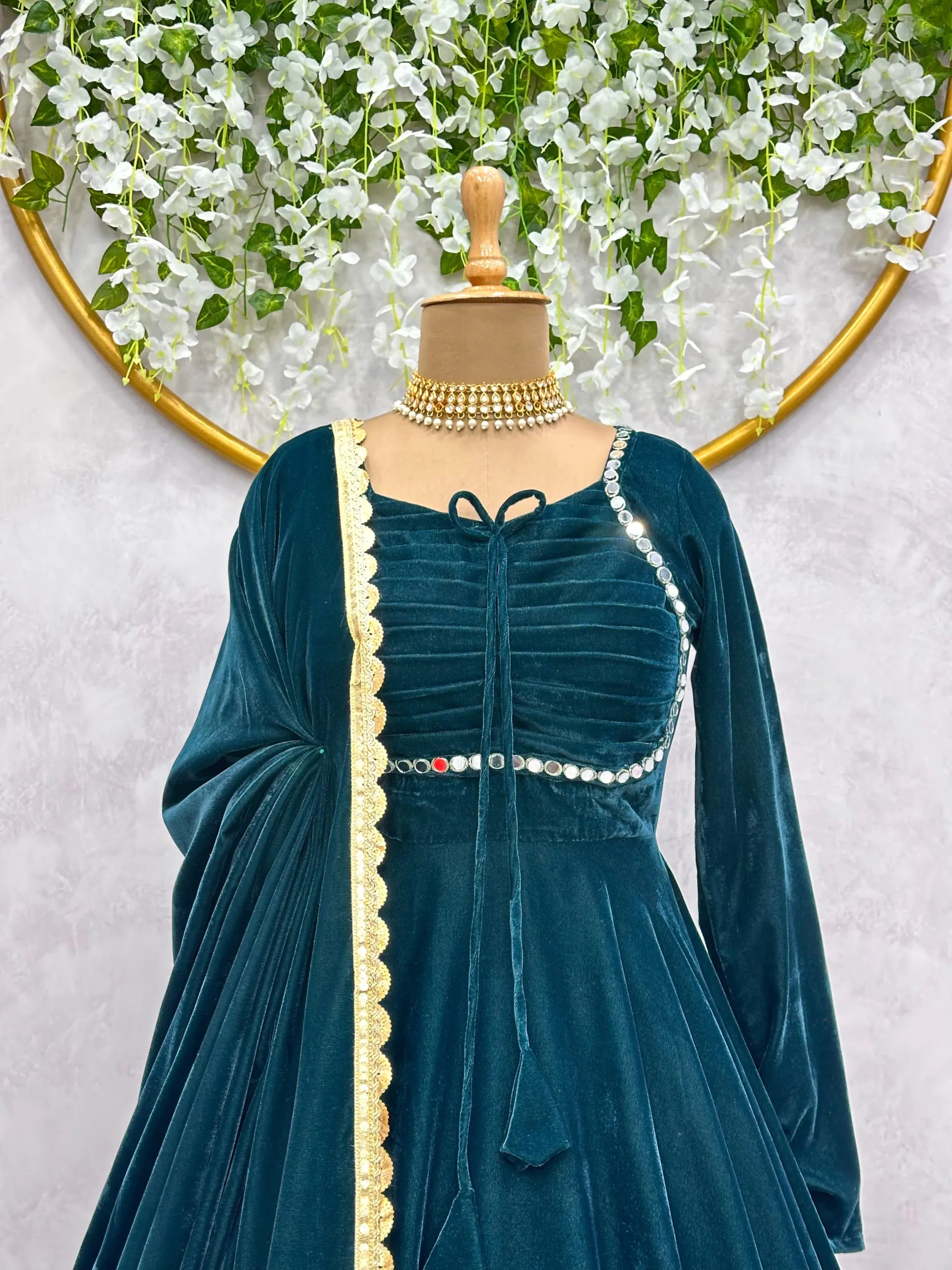 KD 1393 Peacock Blue Color Velvet Real Mirror Fancy Salwar Suit Casual, Party, Festive, Events Wedding Etc.  Expected Delivery 4-6 Working Days @1799/- Only | Jump Suits, Salwar suit, Casual Suits, Creative suits, Designer Suits, Palazzo Suits, Party Wear Suits, Straight Suits