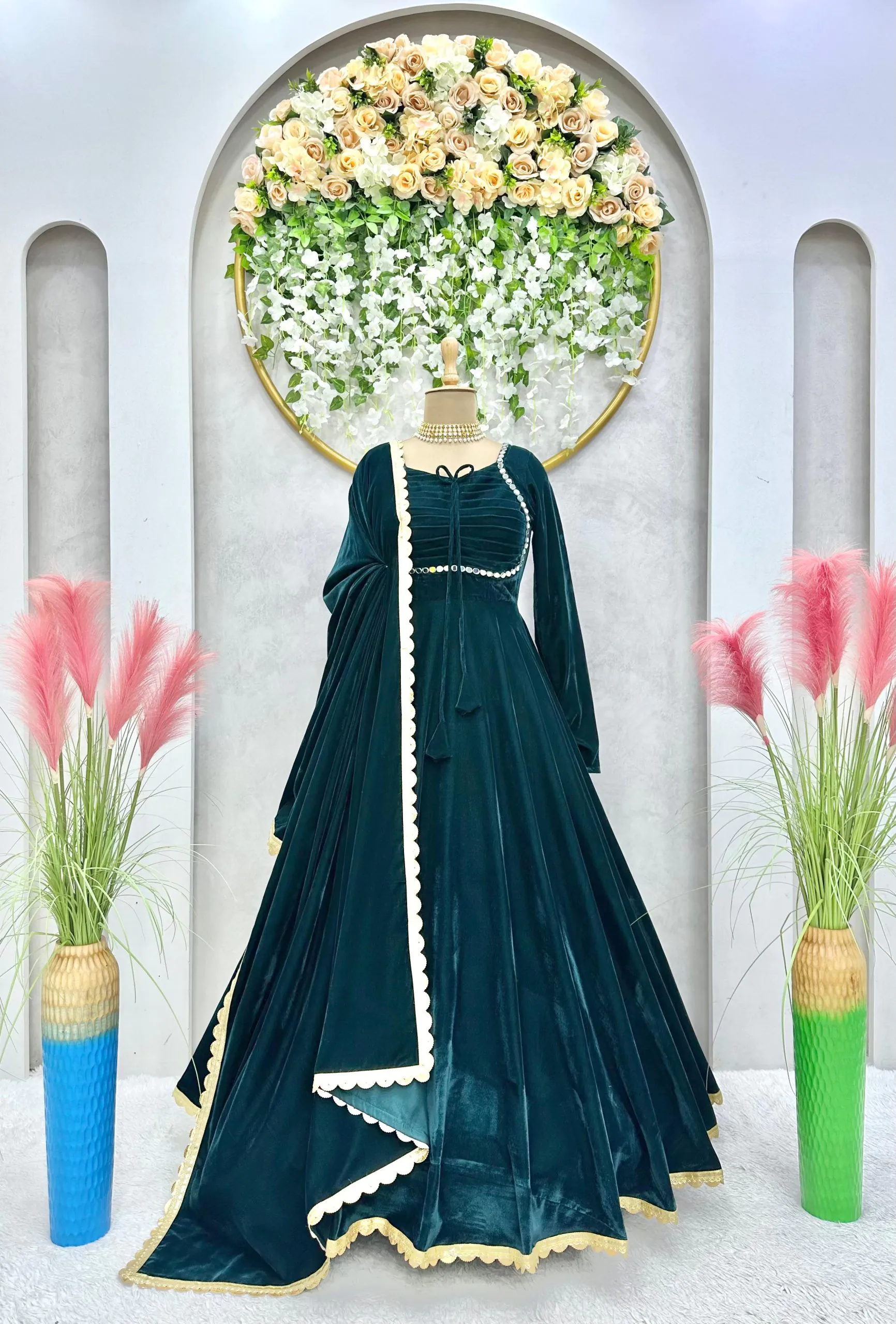 KD 1393 Peacock Blue Color Velvet Real Mirror Fancy Salwar Suit Casual, Party, Festive, Events Wedding Etc.  Expected Delivery 4-6 Working Days @1799/- Only | Jump Suits, Salwar suit, Casual Suits, Creative suits, Designer Suits, Palazzo Suits, Party Wear Suits, Straight Suits