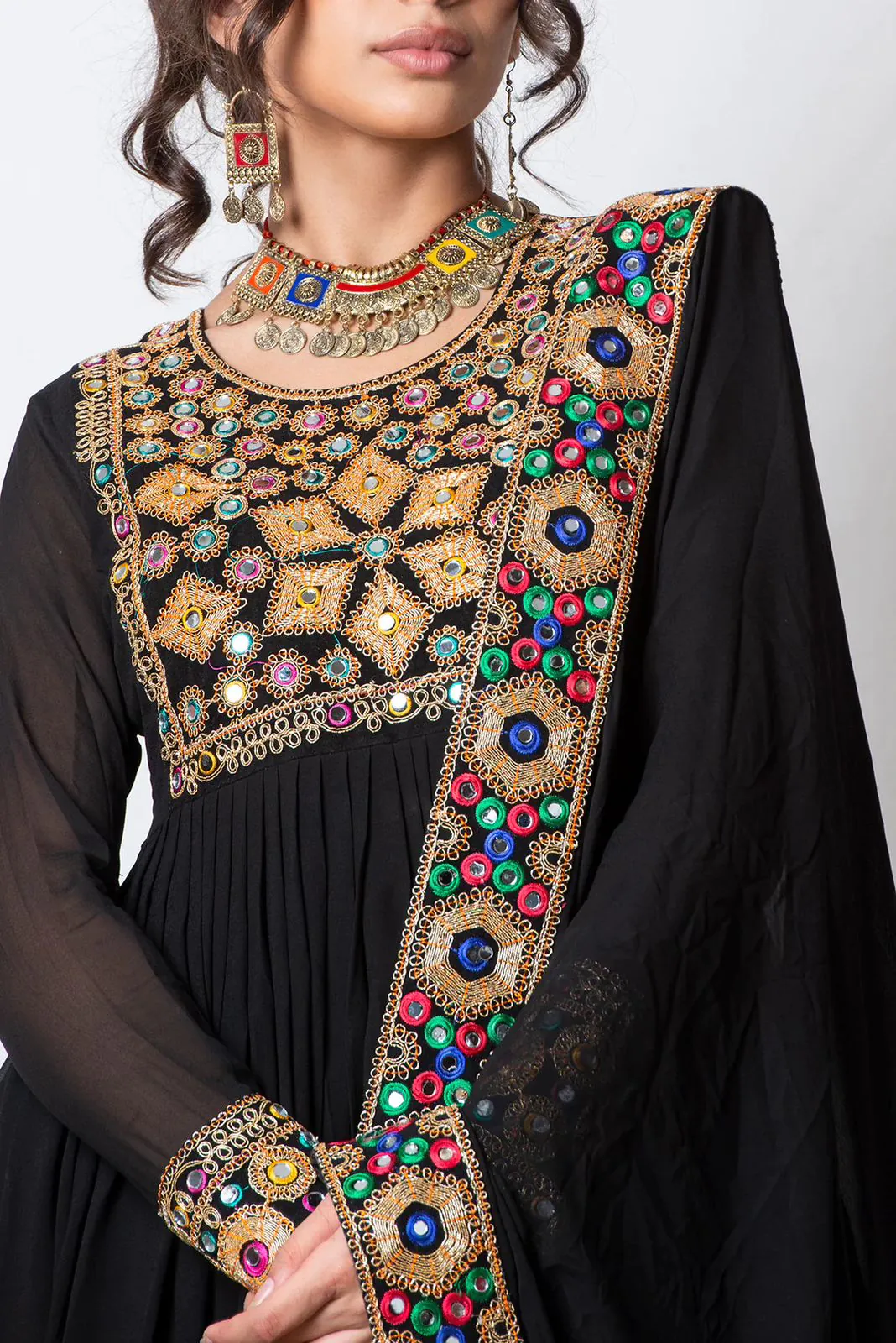 KD 1281 Black Color Faux Georgette Coding With Real Mirror Salwar Suit Casual, Party, Festive, Events Wedding Etc.  Expected Delivery 4-6 Working Days @2199/ | Salwar suit, Casual Suits, Creative suits, Designer Suits, Palazzo Suits, Party Wear Suits, Straight Suits