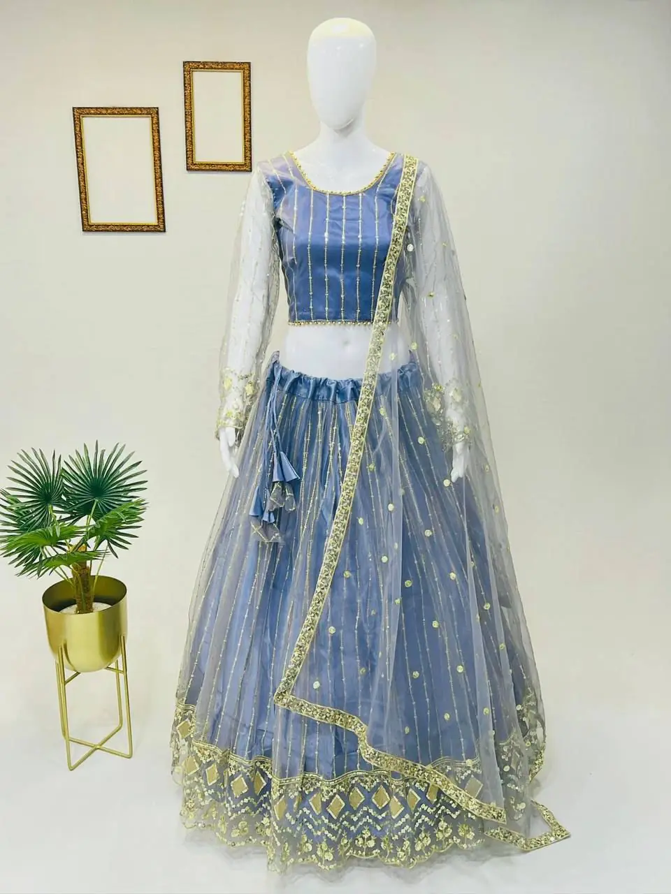 RC 237 Dodger Blue Color Heavy Soft Net Embroidery Sequins Lehenga Choli Casual, Party Wedding, Festive, Events Etc. Delivery  4-6 Working Days 1899/- | Lehenga, Bollywood Lehenga, Creative Lehenga, Designer Lehenga, Embroidered Lehenga, Party Wear Lehenga