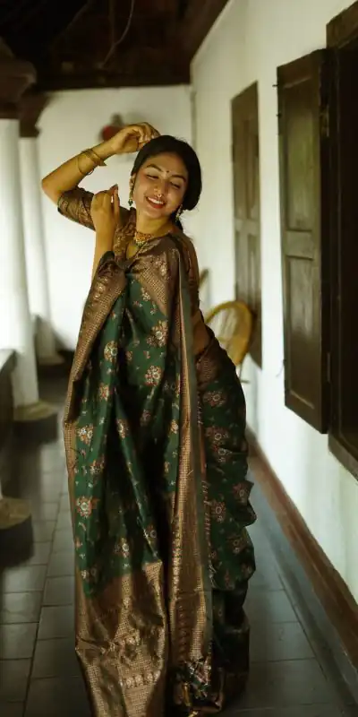 DDF 126 Green Color Soft Lichi Silk Ordinary Design Rich Pallu Saree Casual, Party Wear, Events, Festivals Etc. Expected Delivery 4-6 Working Days 1549 | Designer Sarees, Sarees, Bollywood Sarees, Creative Sarees, Embroidered Sarees, Ethnic Saree, Modern Digital sarees, Party Wear Sarees