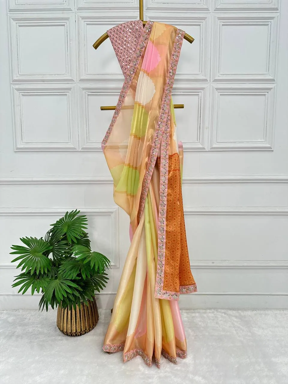 ST 467 Malty Color Jimmichu Digital Printed Embroidery Saree Casual, Wedding, Party, Festive, Events Etc. Expected Delivery 4-6 Working Days @1999/- | Designer Sarees, Sarees, Bollywood Sarees, Creative Sarees, Embroidered Sarees, Ethnic Saree, Modern Digital sarees, Party Wear Sarees
